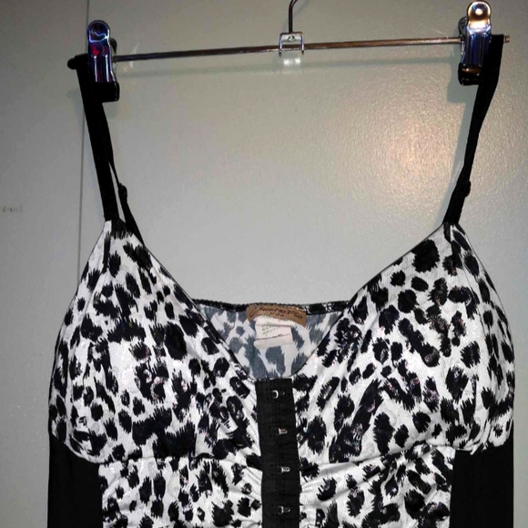 Y2K Metallic Silver Cheetah Print Slip - Picture 5 of 6